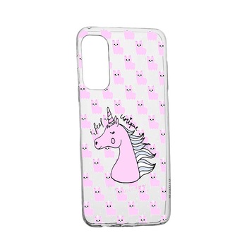 Husa Silicon Unicorn - I Feel Unique, Compatibila cu Samsung Galaxy A52s 5G, rezistenta la uzura, anti-alunecare, 521 Husa Silicon Unicorn - I Feel Unique, Compatibila cu Samsung Galaxy A52s 5G, rezistenta la uzura, anti-alunecare, 521