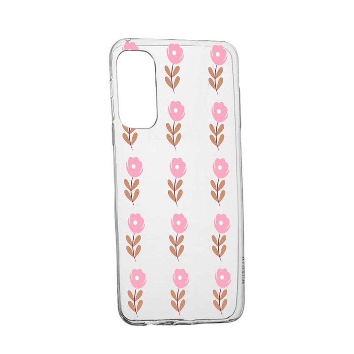 Силиконов калъф с цветя, съвместим с Oppo Reno5 Z, устойчив на износване, противоплъзгащ се, 505