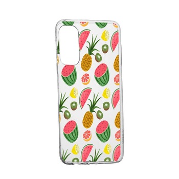 Husa Ananas, pentru Oppo Reno 4 5G, rezistenta la uzura, anti-alunecare, din silicon Premium, 666 Husa Ananas, pentru Oppo Reno 4 5G, rezistenta la uzura, anti-alunecare, din silicon Premium, 666