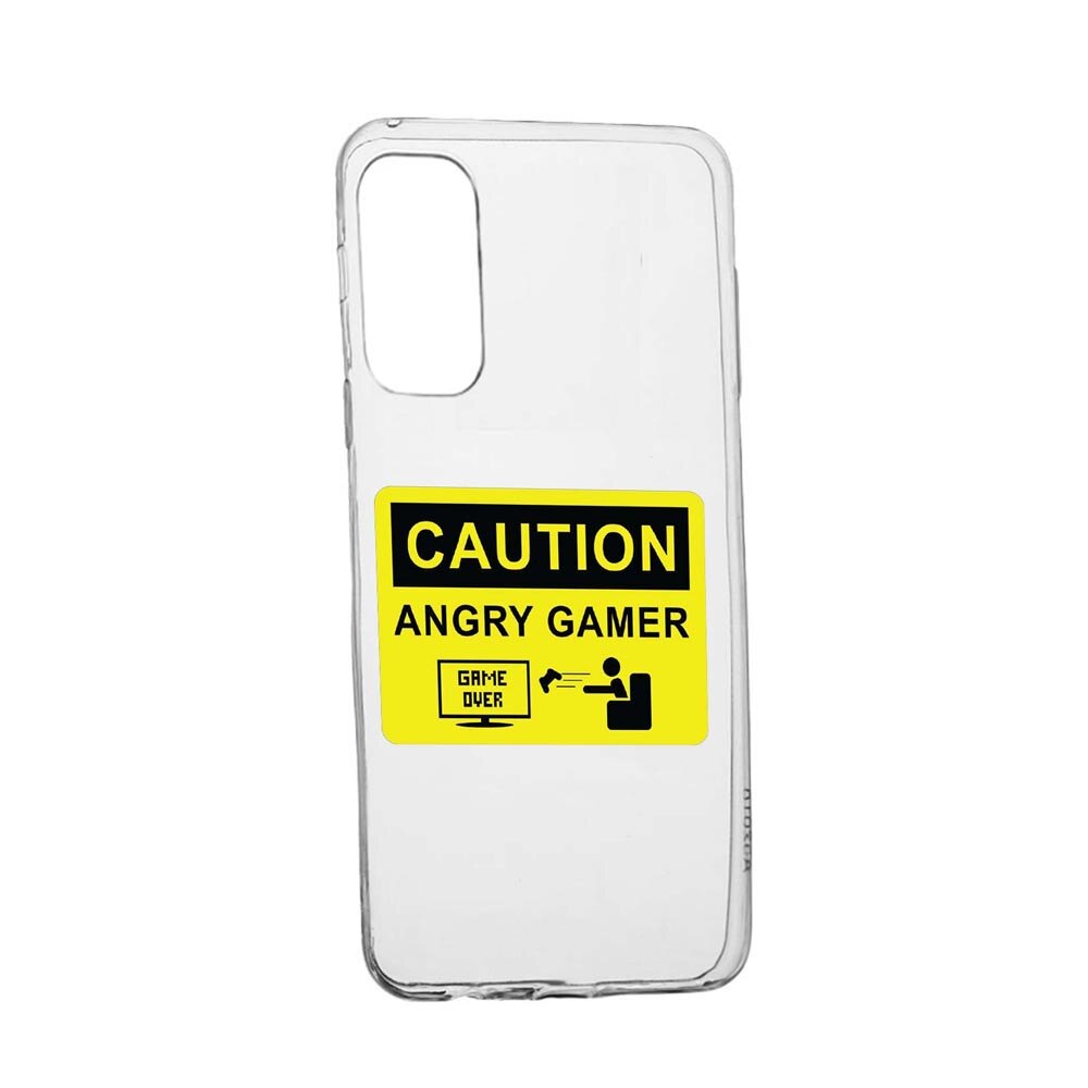 Husa Silicon Angry Gamer, Compatibila Cu Xiaomi Poco F3 / Poco F3 Pro, rezistenta la uzura, anti-alunecare, 673