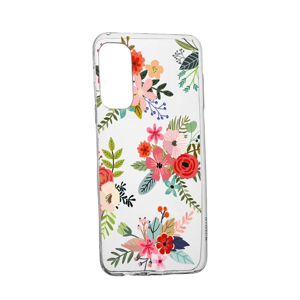 Husa Silicon Flowers, Compatibila Cu LG K42, rezistenta la uzura, anti-alunecare, 630