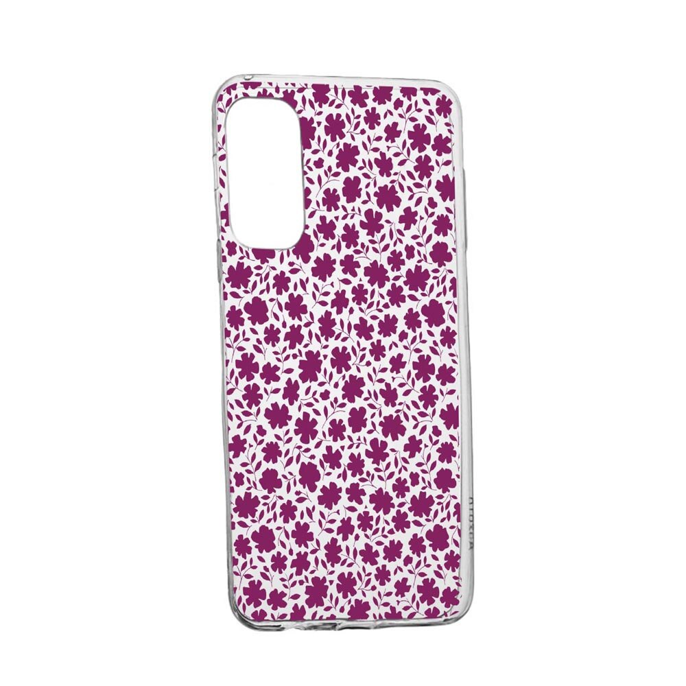 Husa Flowers Pattern, pentru LG K52, rezistenta la uzura, anti-alunecare, din silicon Premium, 627