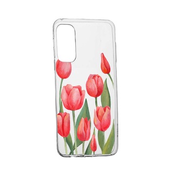 Husa Silicon Red Roses, Compatibila Cu Oppo Reno 5 Lite, rezistenta la uzura, anti-alunecare, 633 Husa Silicon Red Roses, Compatibila Cu Oppo Reno 5 Lite, rezistenta la uzura, anti-alunecare, 633