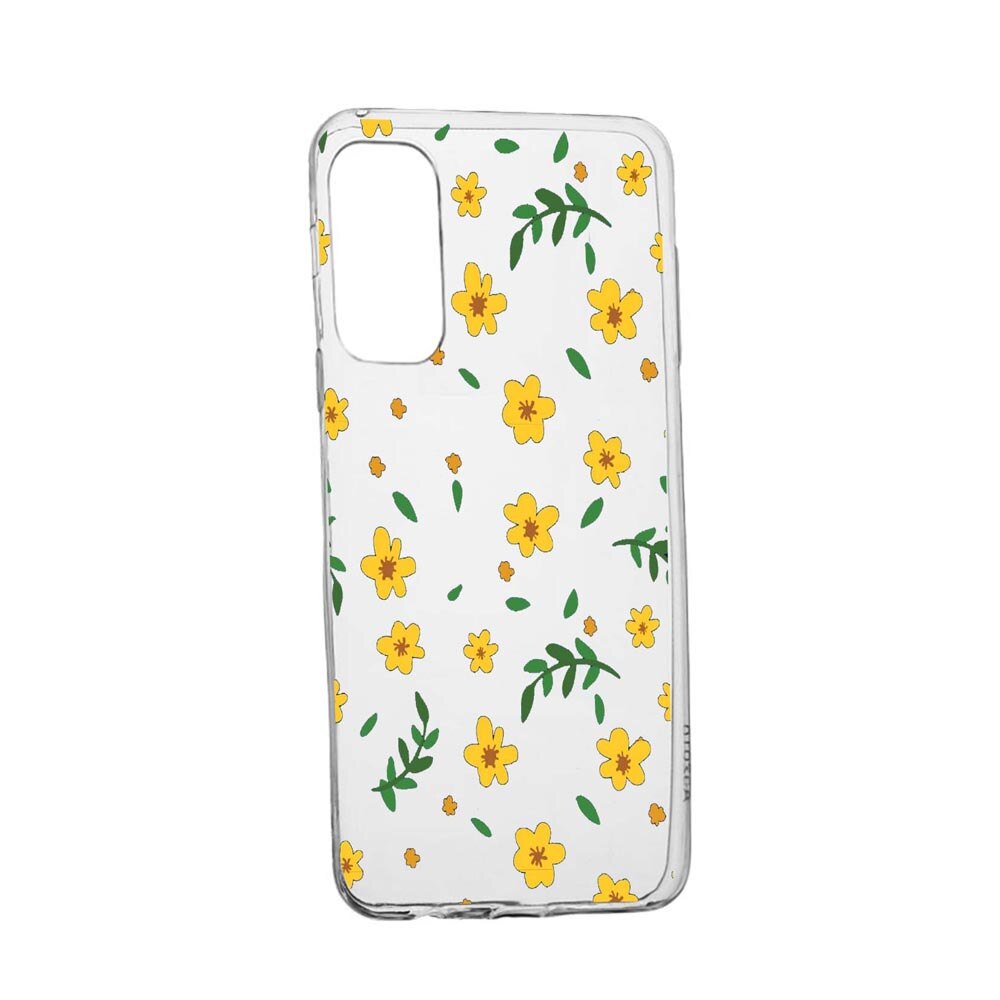 Husa Silicon Little yellow flowers, Compatibila Cu OnePlus 9 Pro, rezistenta la uzura, anti-alunecare, 696