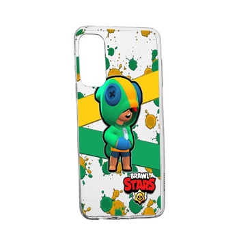 Husa Brawl Stars Leon, pentru Huawei P Smart (2021), rezistenta la uzura, anti-alunecare, din silicon Premium, 647 Husa Brawl Stars Leon, pentru Huawei P Smart (2021), rezistenta la uzura, anti-alunecare, din silicon Premium, 647