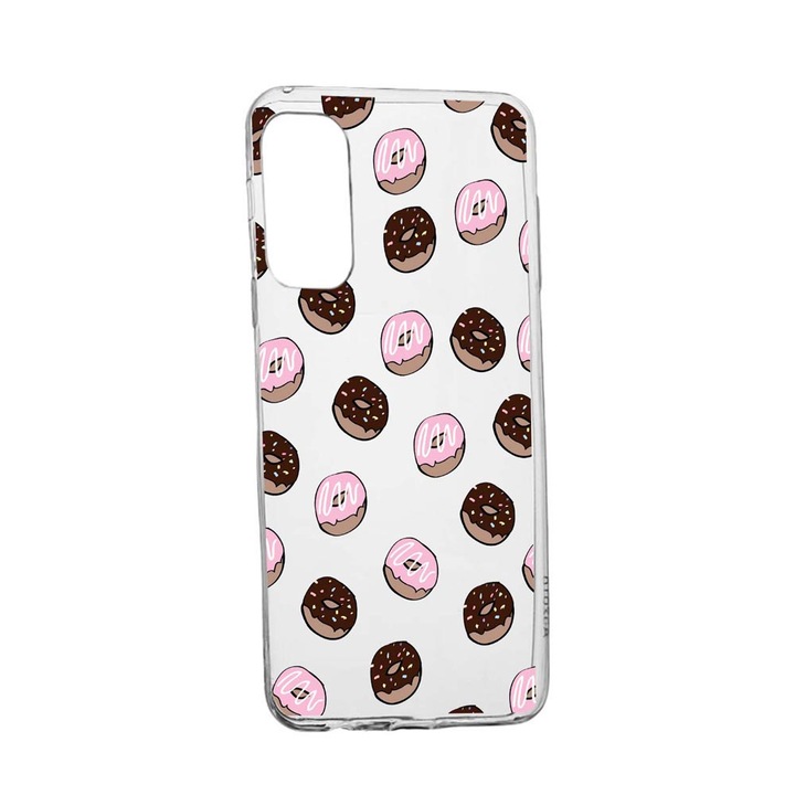 Husa Silicon Donuts, Compatibila Cu Oppo A55 5G, rezistenta la uzura, anti-alunecare, 667