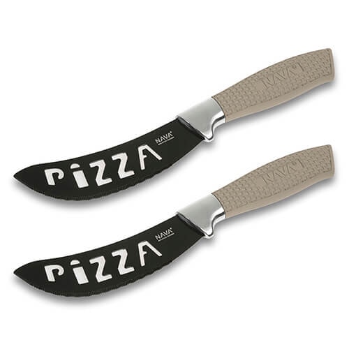 Set 2 cutite pentru pizza din otel inoxidabil Misty NAVA NV 058 175
