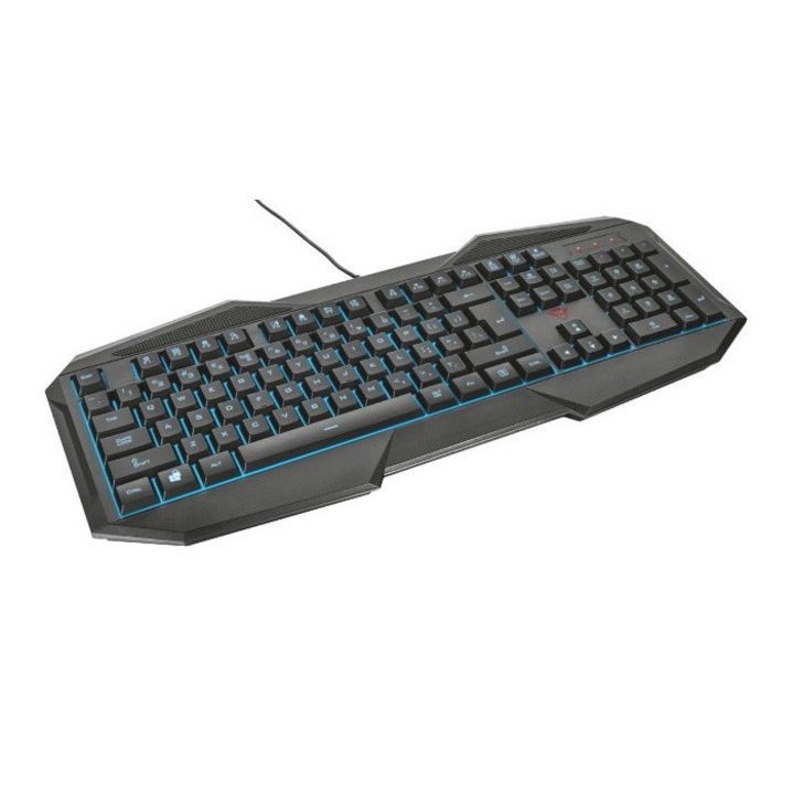 Клавиатура Gaming Trust GXT 830, Led, Подсветка, Черна