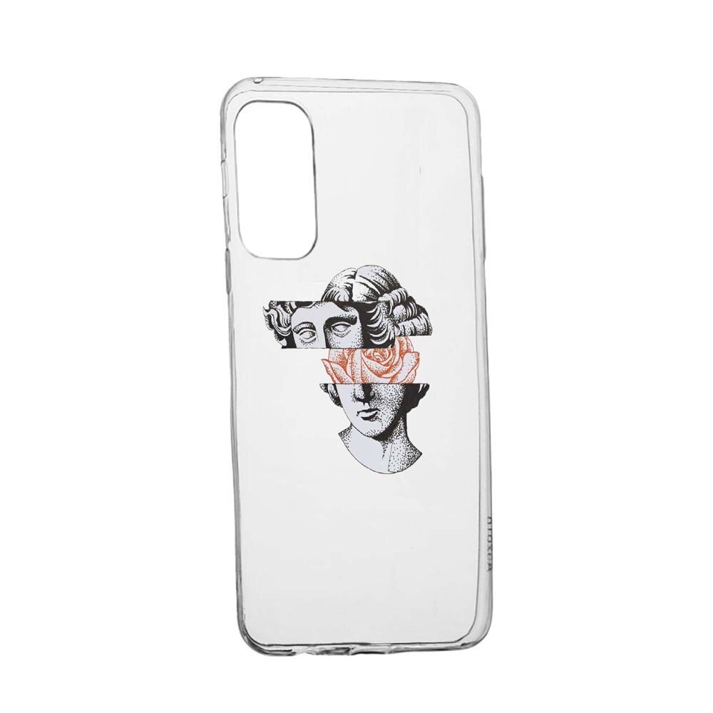 Husa Silicon Statue - Rose, Compatibila Cu Xiaomi Poco M3 Pro 5G / 4G, rezistenta la uzura, anti-alunecare, 604