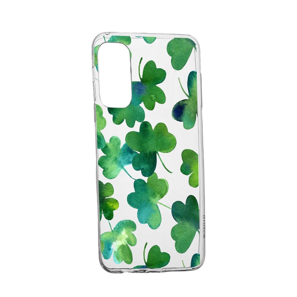 Husa Silicon Green leaf, Compatibila Cu OnePlus 9R, rezistenta la uzura, anti-alunecare, 697