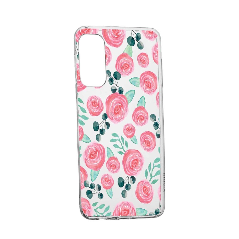 Husa Silicon Rose Pattern, Compatibila Cu Xiaomi Poco F3 / Poco F3 Pro, rezistenta la uzura, anti-alunecare, 640