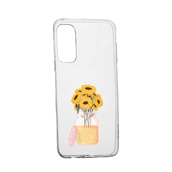 Husa Floarea-soarelui, pentru Samsung Galaxy M51, rezistenta la uzura, anti-alunecare, din silicon Premium, 639 Husa Floarea-soarelui, pentru Samsung Galaxy M51, rezistenta la uzura, anti-alunecare, din silicon Premium, 639