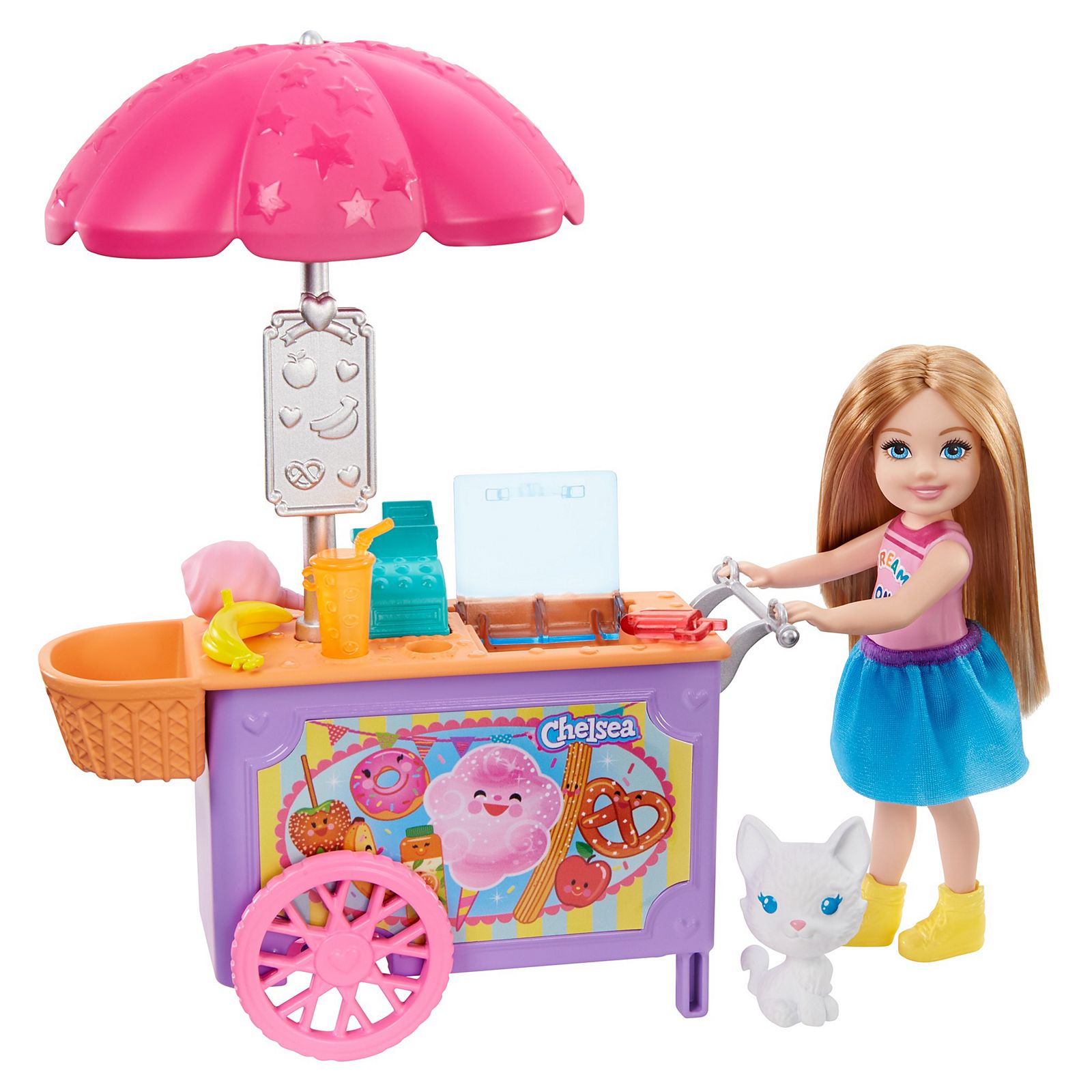 Set de joaca Barbie - Chelsea cu Carucior de inghetata