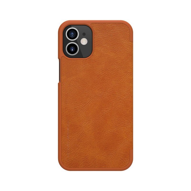 Husa Flip Cover Book Premium Nillkin Qin iPhone 12 Mini , Maro