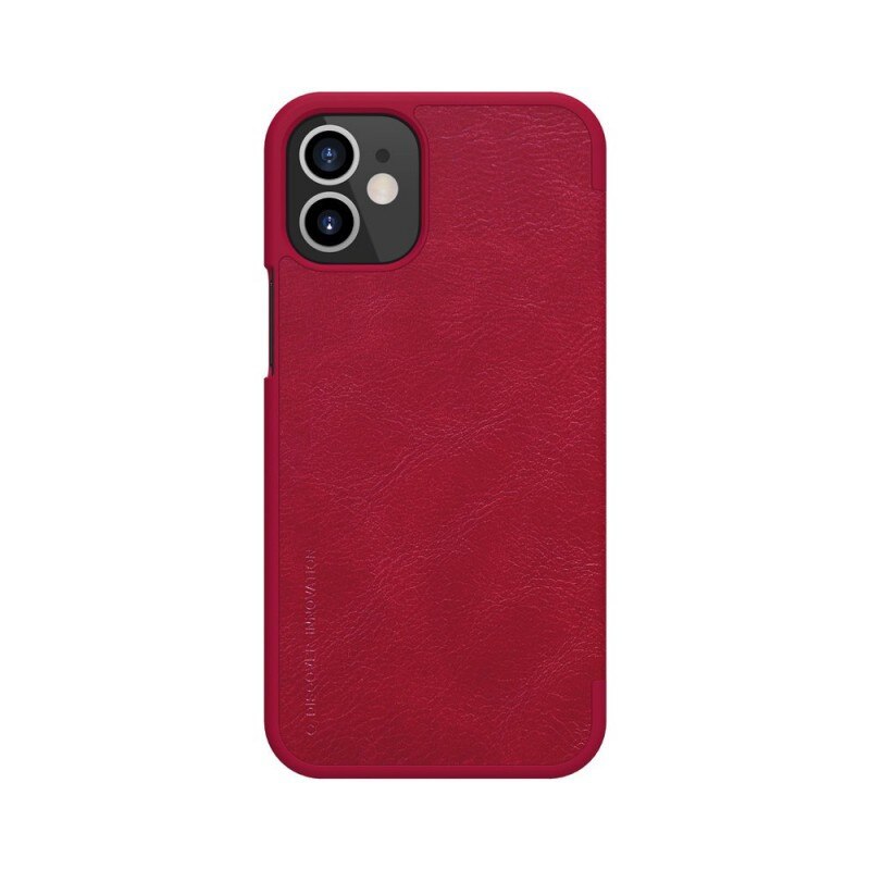 Husa Flip Cover Book Premium Nillkin Qin iPhone 12 Mini , Rosu