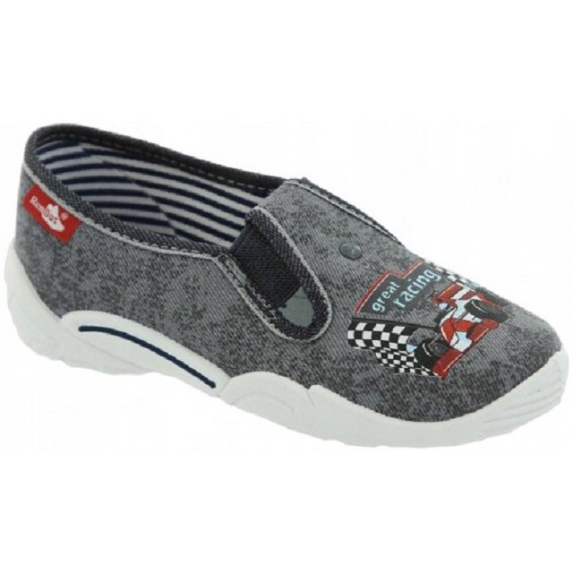 Pantofi, Gri inchis Alb, RenBut