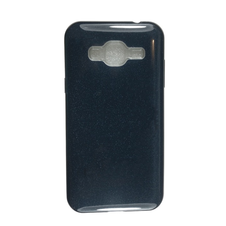 Husa compatibila cu Samsung Galaxy J3 (2016), J3, J310, Silicon cu sclipici Glitter, Negru