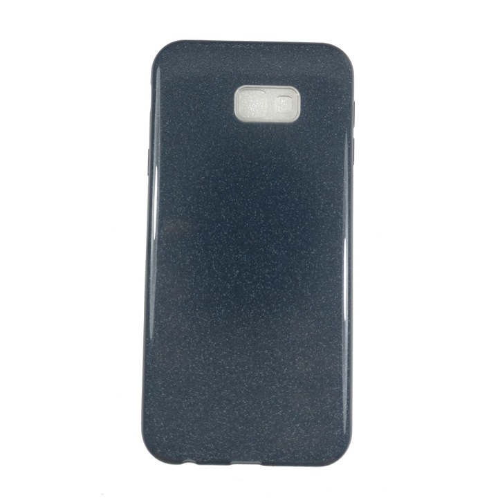 Husa compatibila cu Samsung Galaxy J4 Plus, Silicon cu sclipici Glitter, Negru