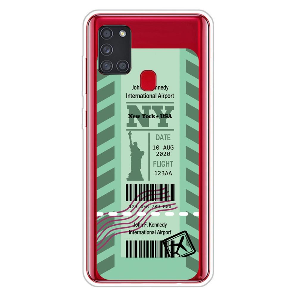 Husa Samsung Galaxy A21s model Dream Ticket NY USA, Silicon, Antisoc, Viceversa Multicolor