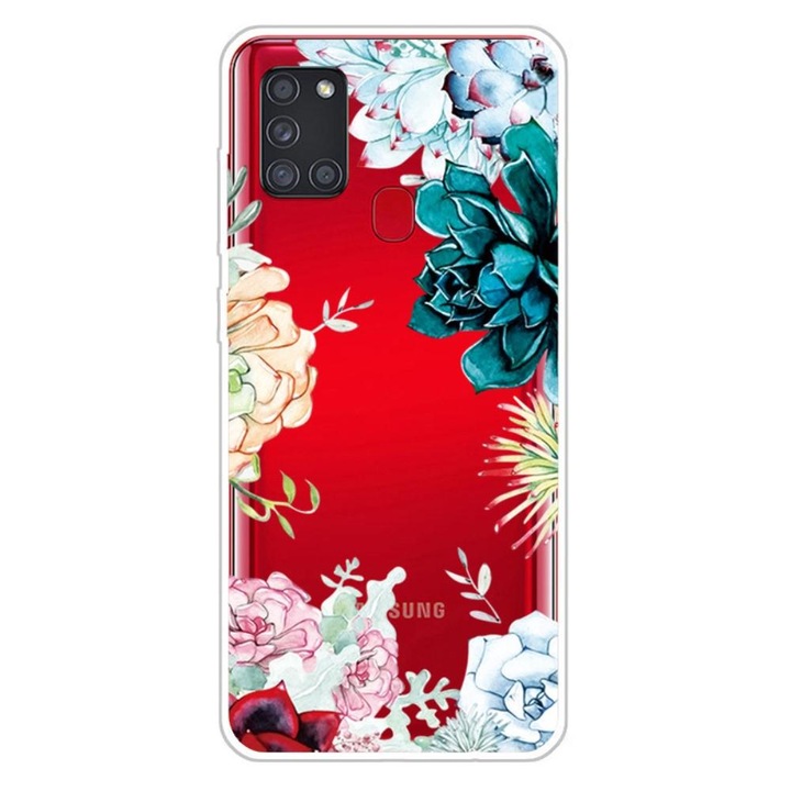Калъф за телефон Viceversa Flower Garden, За Samsung Galaxy A21s, Удароустойчив, Многоцветен