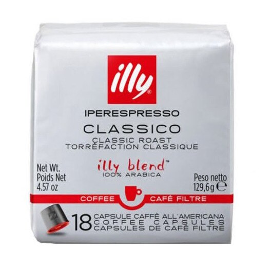Capsule Illy IperEspresso Americano Rosso, Compatibile IperEspresso, 18 Capsule