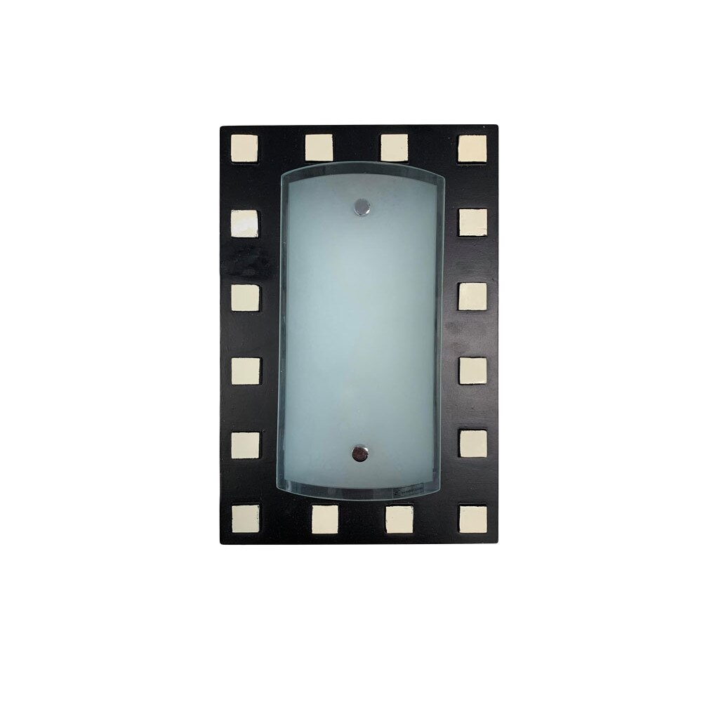 Aplica perete lemn wenge si alb