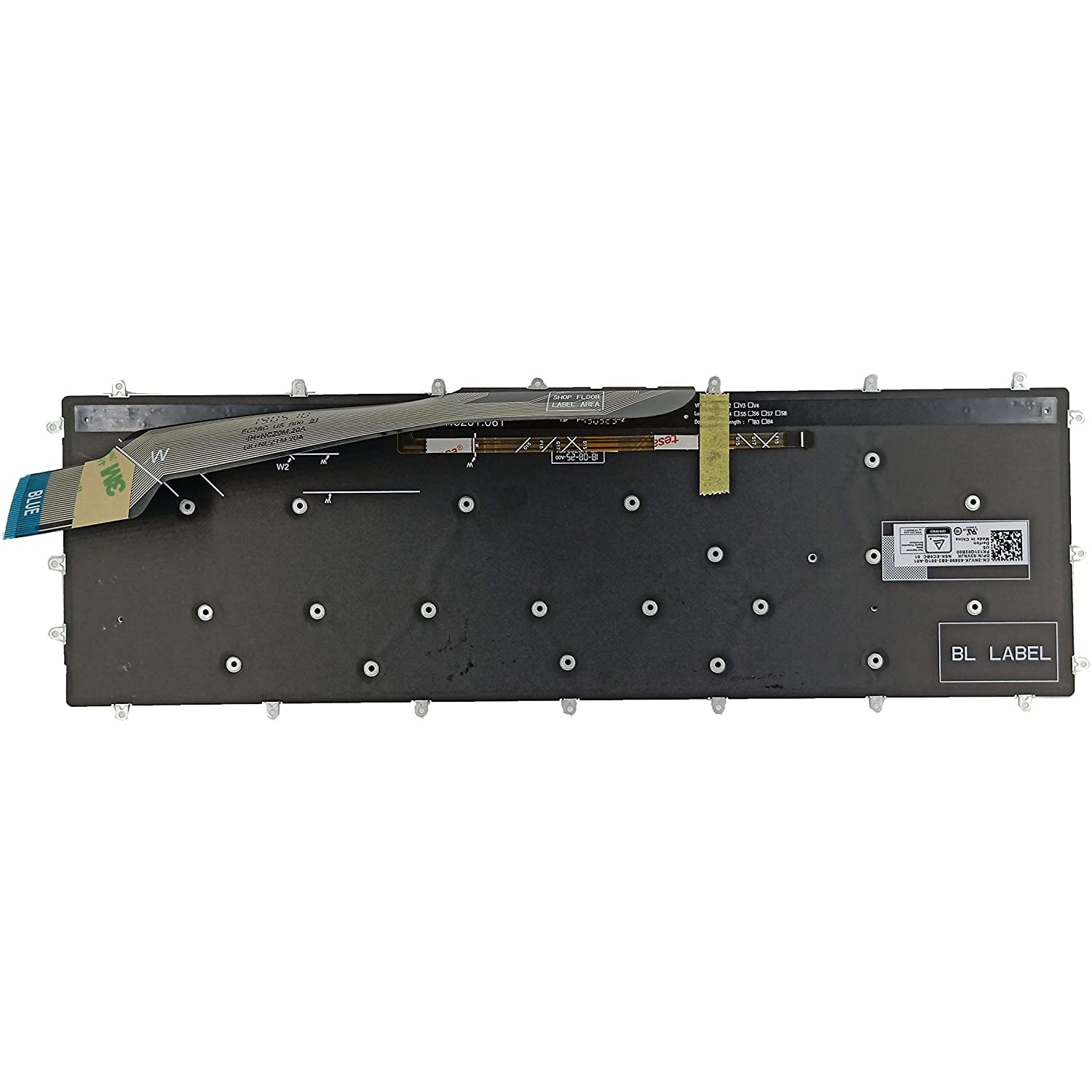 Dell G3 15 3579 3590 3779, G5 15 5587, G7 15 7588 Premium Laptop billentyűzet, háttérvilágítással, angol US, fekete