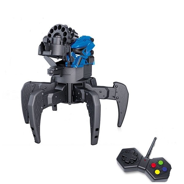 Jucarie robotel ,lansator de gloante,cu laser si telecomanda