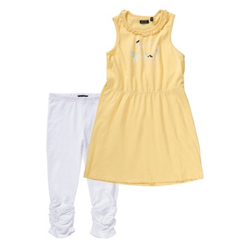 Compleu de vara fete, Blue Seven, galben/alb, 104 cm, 3-4 ani Compleu de vara fete, Blue Seven, galben/alb, 104 cm, 3-4 ani