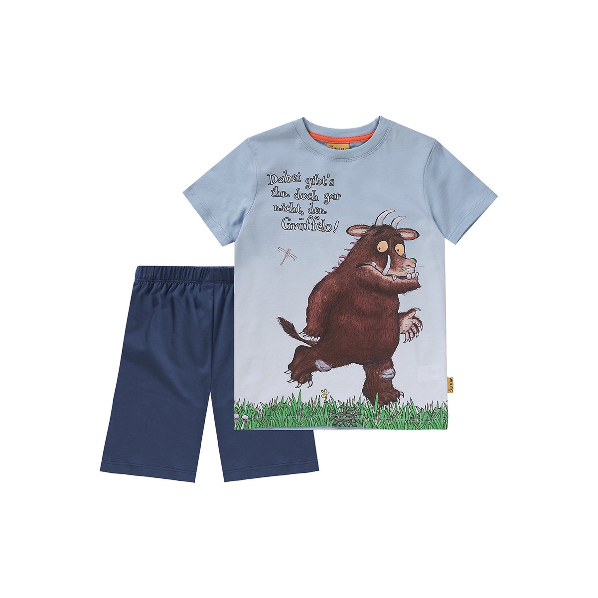 Set Tricou si Pantaloni Scurti Gruffelo, baieti, albastru/bleumarin, 104 cm, 3-4 ani