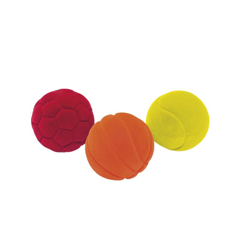 Set 3 mingiute colorate cauciuc natural, Rubbabu