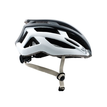 Casca de protectie cu LED, CiTY Double Alb/Negru, Marimea S-M , 54-58 cm Casca de protectie cu LED, CiTY Double Alb/Negru, Marimea S-M , 54-58 cm