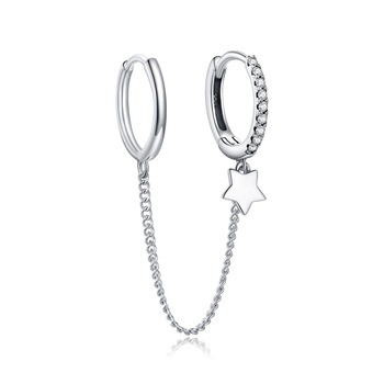 Cercel din argint Double Sparkling Hoops Cercel din argint Double Sparkling Hoops