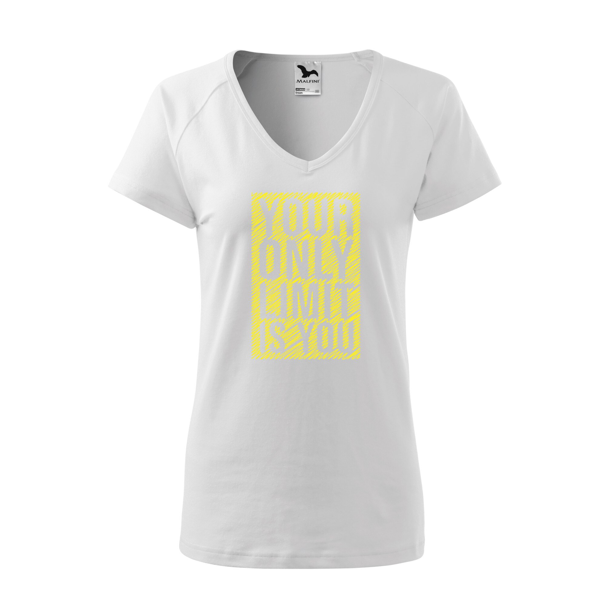 Tricou dama, Malfini, Your only limit is you, Alb, M
