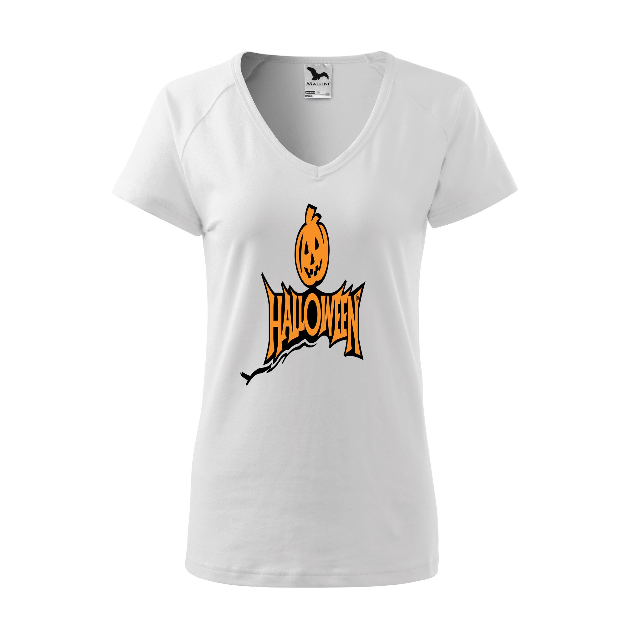 Tricou dama, Malfini, Halloween, Alb, M