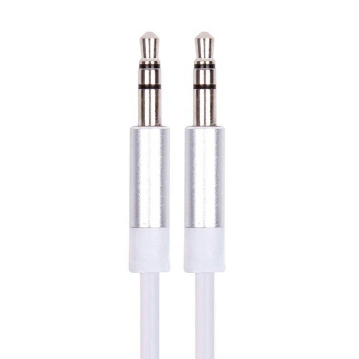 Аудио aux кабел Mini Jack 3,5 mm Ldnio (LS-Y02 - 100 cm) Бял