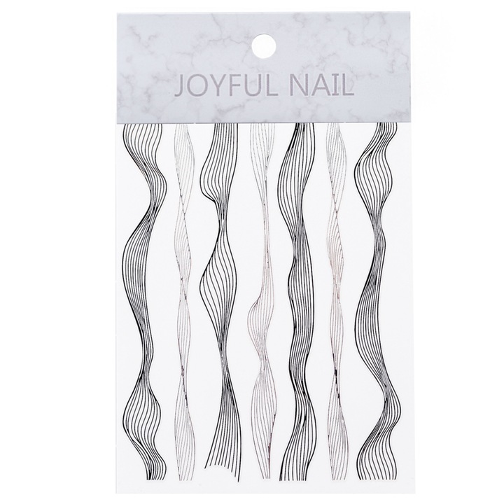 Tatuaj sticker Lila Rossa, cu efect acrilic, pentru decor unghii, nail art 003