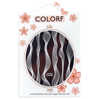 Tatuaj sticker 3D Lila Rossa, cu efect acrilic, pentru decor unghii, nail art CB-090 Tatuaj sticker 3D Lila Rossa, cu efect acrilic, pentru decor unghii, nail art CB-090