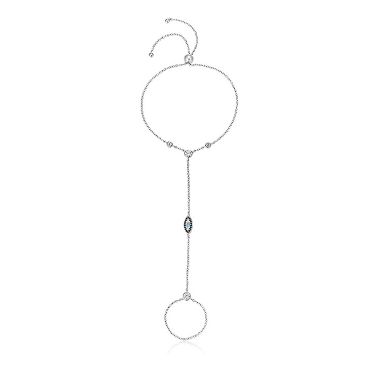 Bratara din argint Fancy Chain Ring