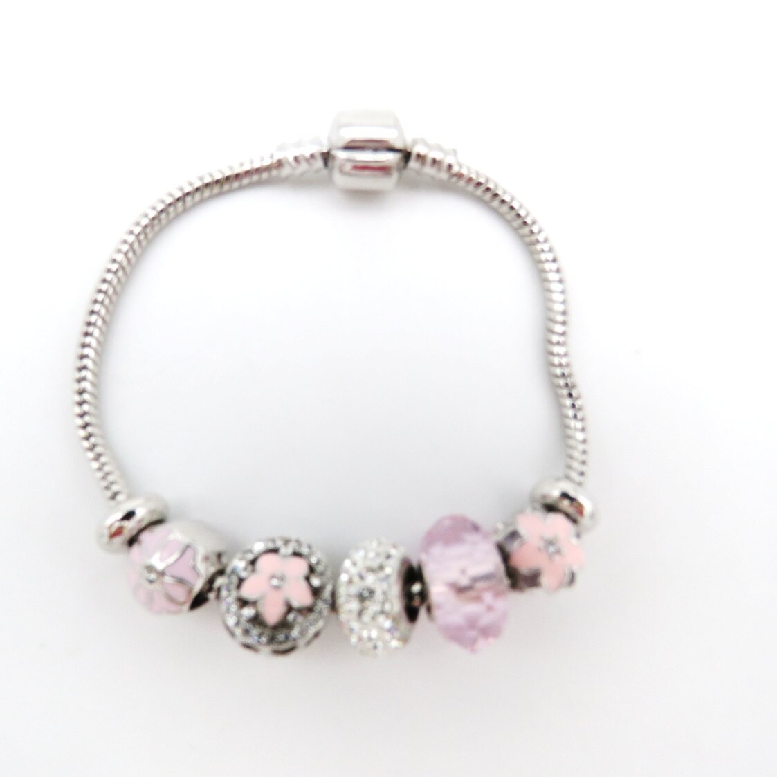 Bratara, diferite charmuri, 18 cm, E084