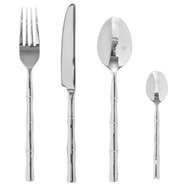 SG Bamboo Evőeszköz készlet, 24 db, Rozsdamentes acél