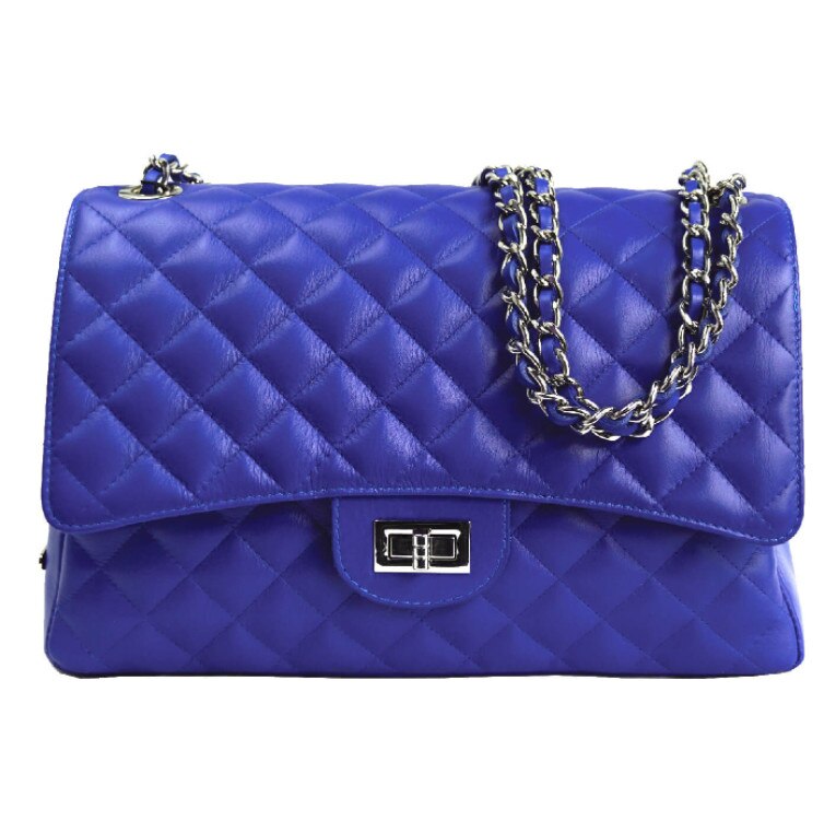 Geanta dama de piele sauvage, Pierre Cardin, Blue