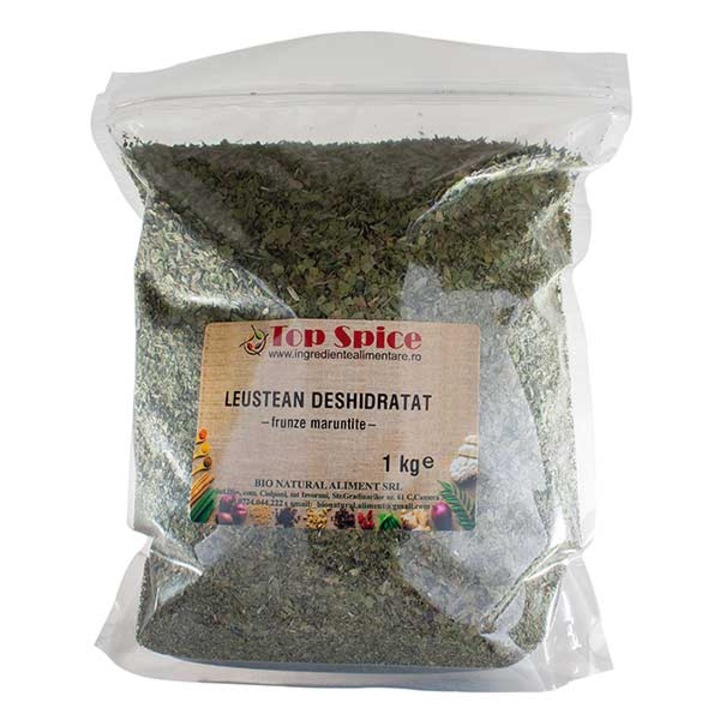 Leustean deshidratat, frunze maruntite TOP SPICE, 1 Kg