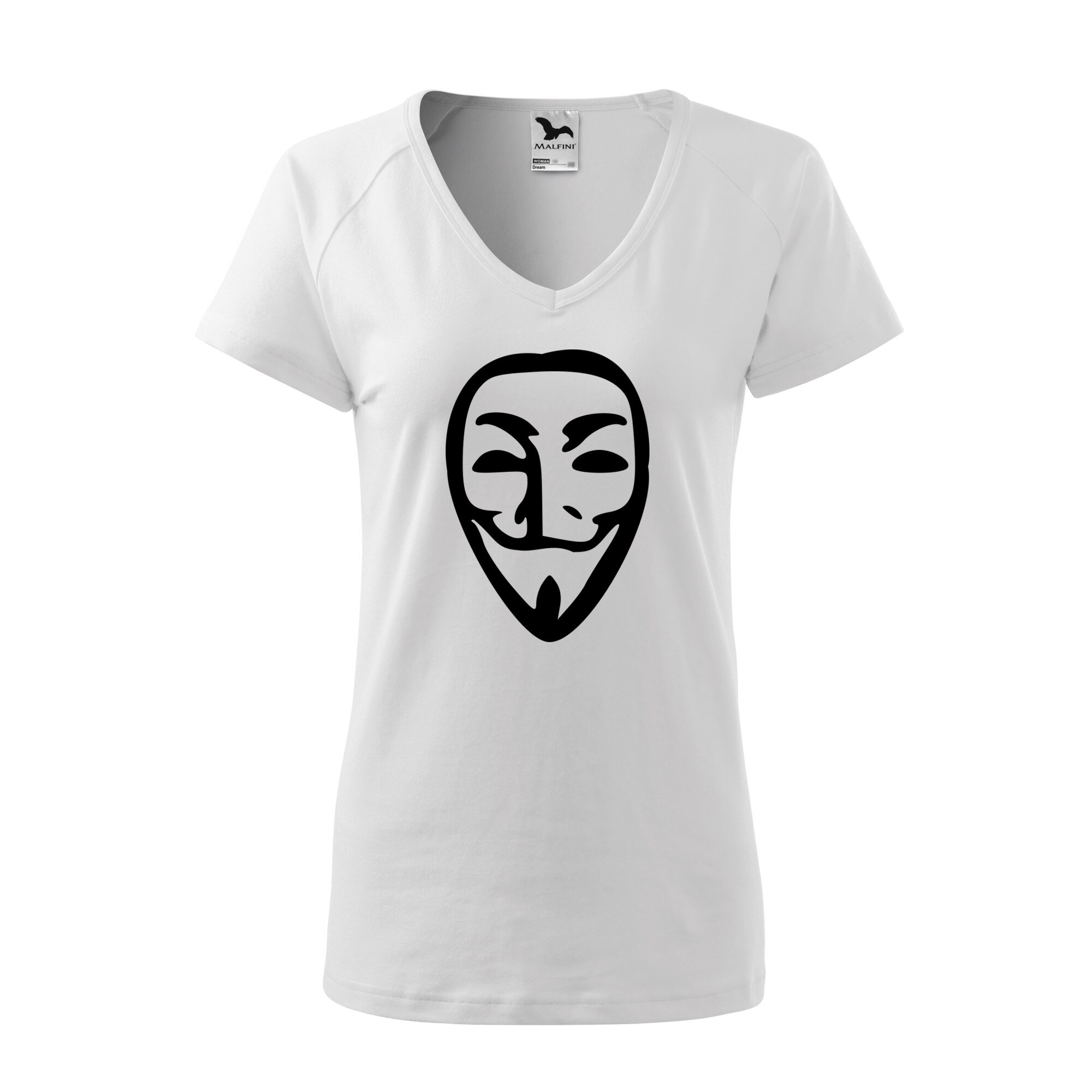 Tricou dama, Malfini, Anonymous, Alb, M