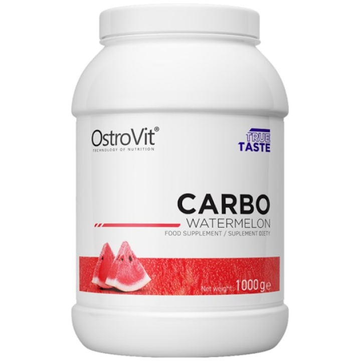 Хранителна добавка OstroVit Carbo / Carbohydrate Complex, Череша, 1000 гр