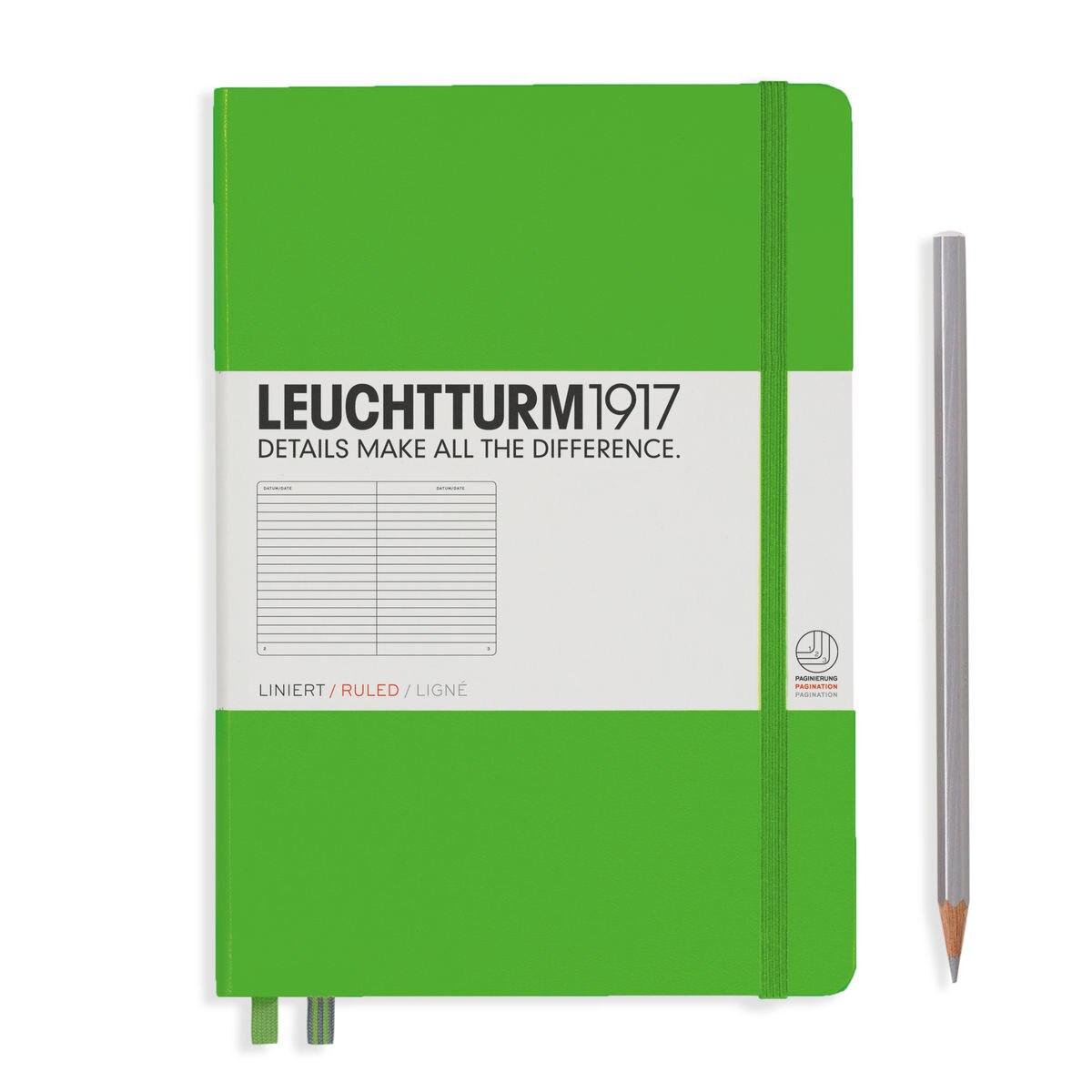 Notebook A5 Coperta Rigida, Dictando, Vernil, Leuchtturm1917