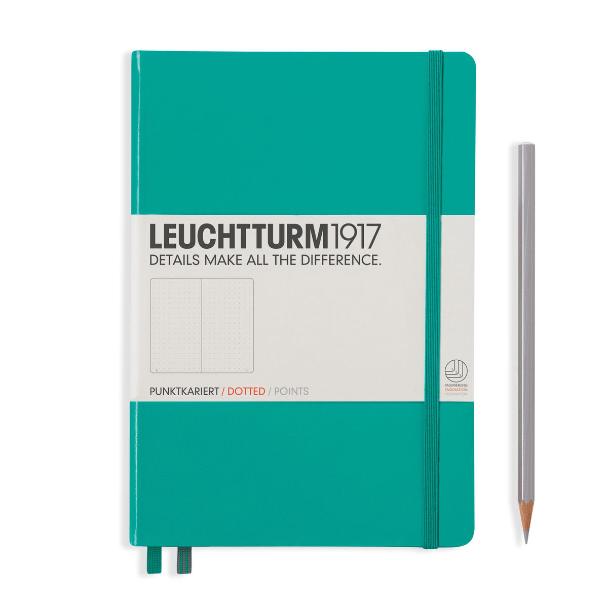 Notebook A5 Coperta Rigida, Liniatura Punctata, Turcoaz, Leuchtturm1917