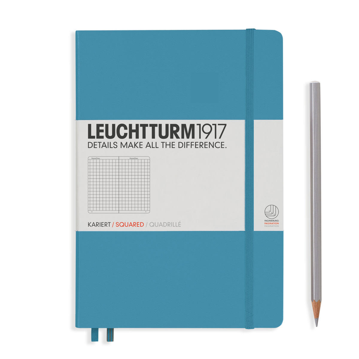 Notebook A5 Coperta Rigida, Matematica, Albastru Nordic, Leuchtturm1917