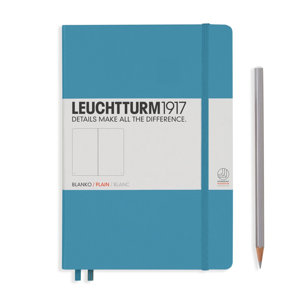 Notebook A5 Coperta Rigida, Velin, Albastru Nordic, Leuchtturm1917
