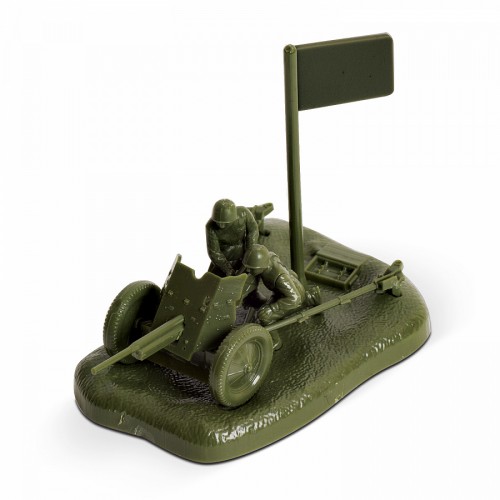 Macheta Militara Zvezda Soviet tun antitanc 45mm cu echipaj 1:72 ZVEZ 6112